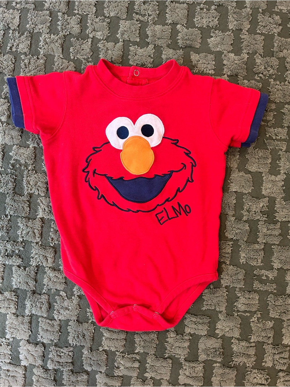 Y2K Sesame Street Elmo Red One-Piece Bodysuit